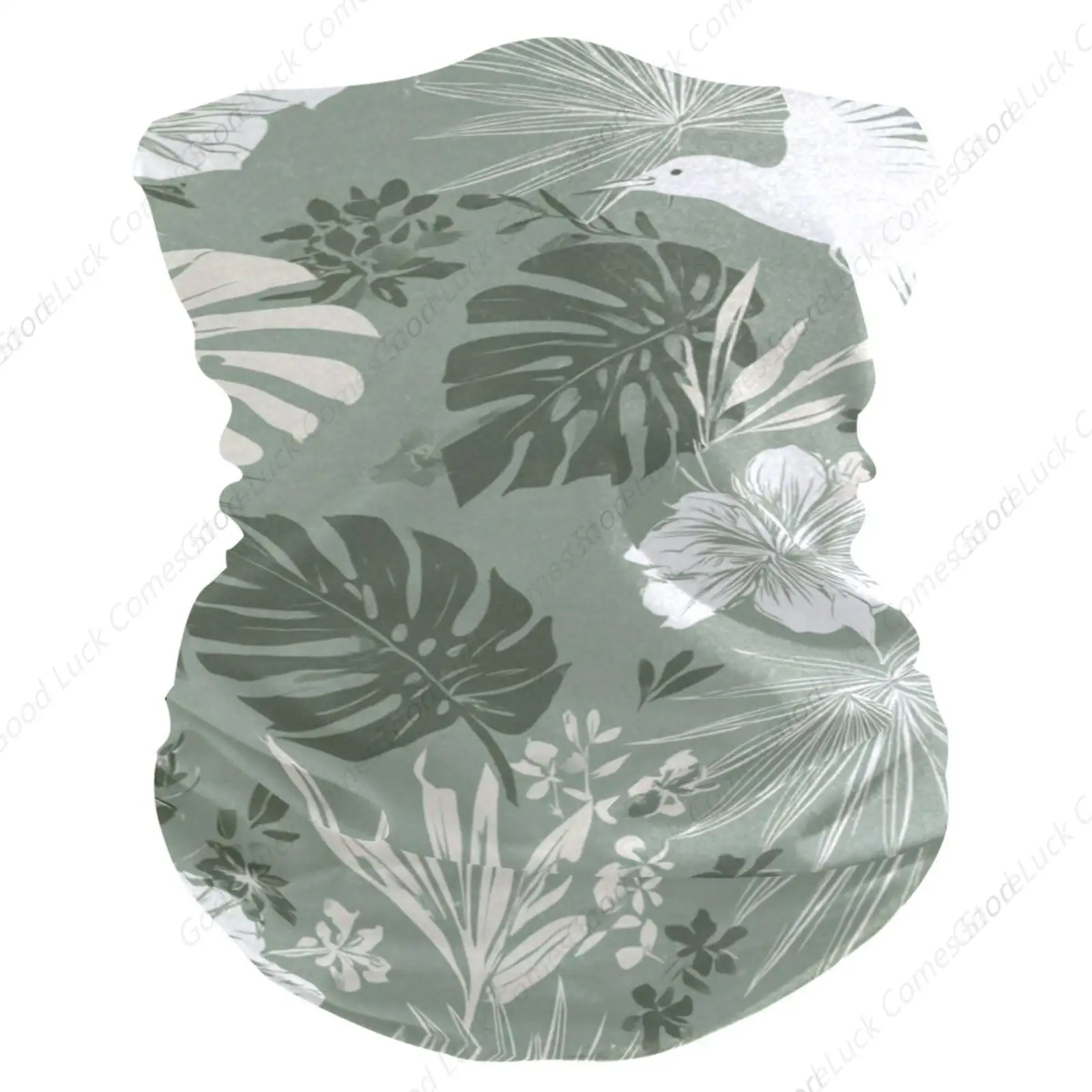 

Тропические пальмовые листья, птицы, цветы, гетры, бандана, маска для лица, волшебный шарф для защиты от солнца, мужчины, женщины, спорт на открытом воздухе