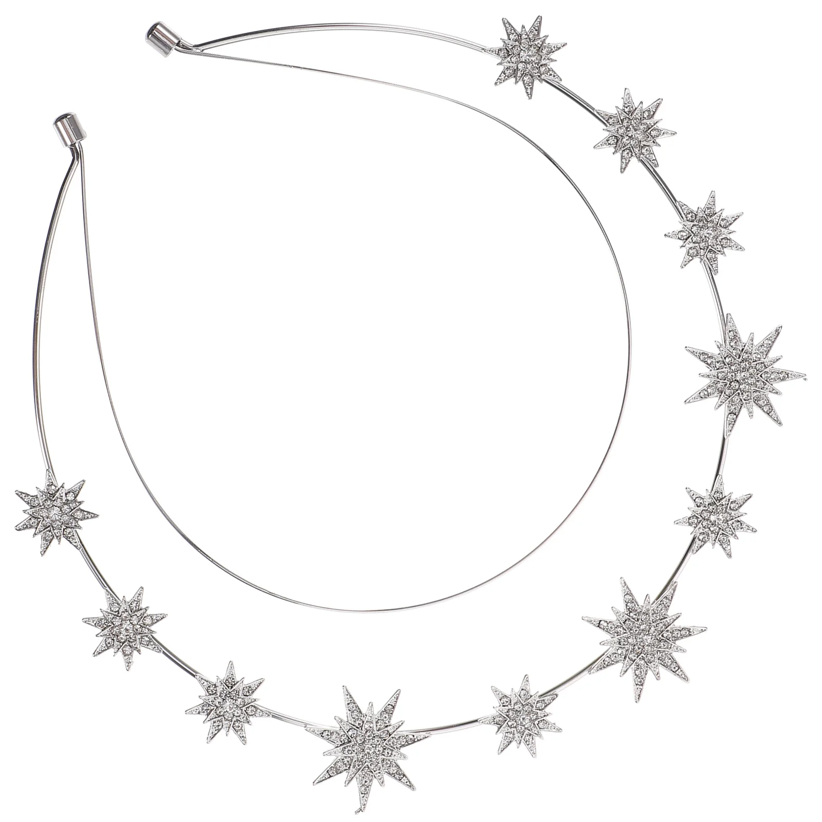 

Star Headband Rhinestone Bridal Wedding Hair Accessories For Women Crown Party Prom Banquet Birthday Goddess Headpiece