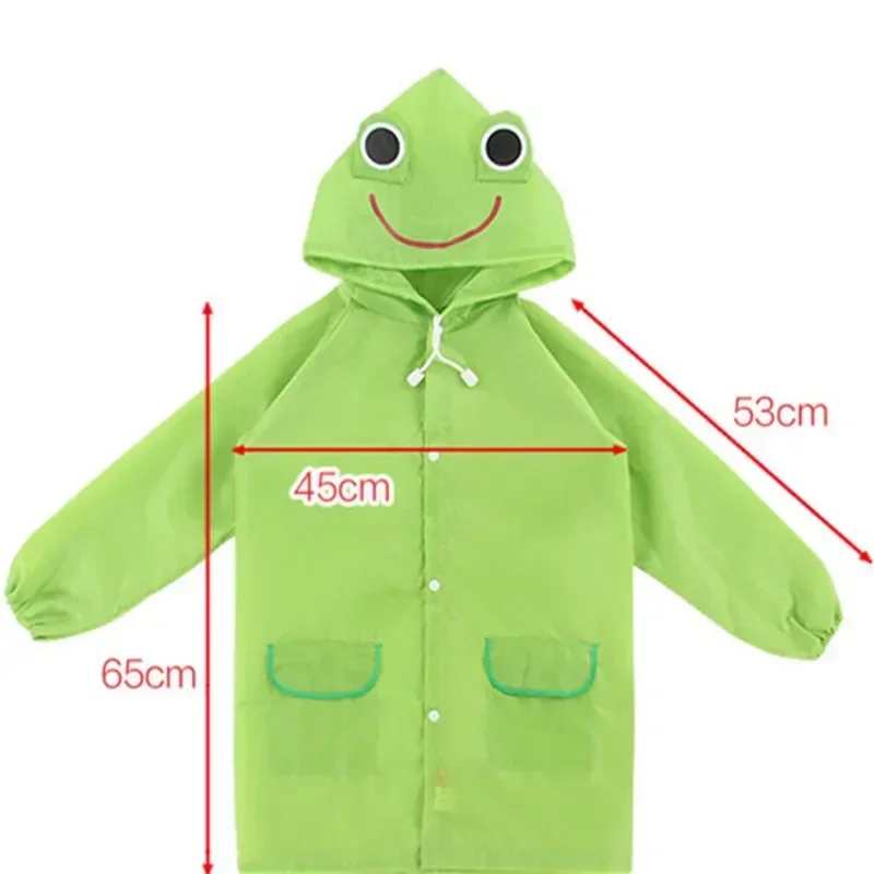 Gúnyrajz Ruca Erdei béka Esőkabát számára gyerekek gyerekeknek Vízhatlan esőköpény Kisded Eső Köntös rainwear fiúknak lányok raincoats Kötény 90~110cm Magaslat