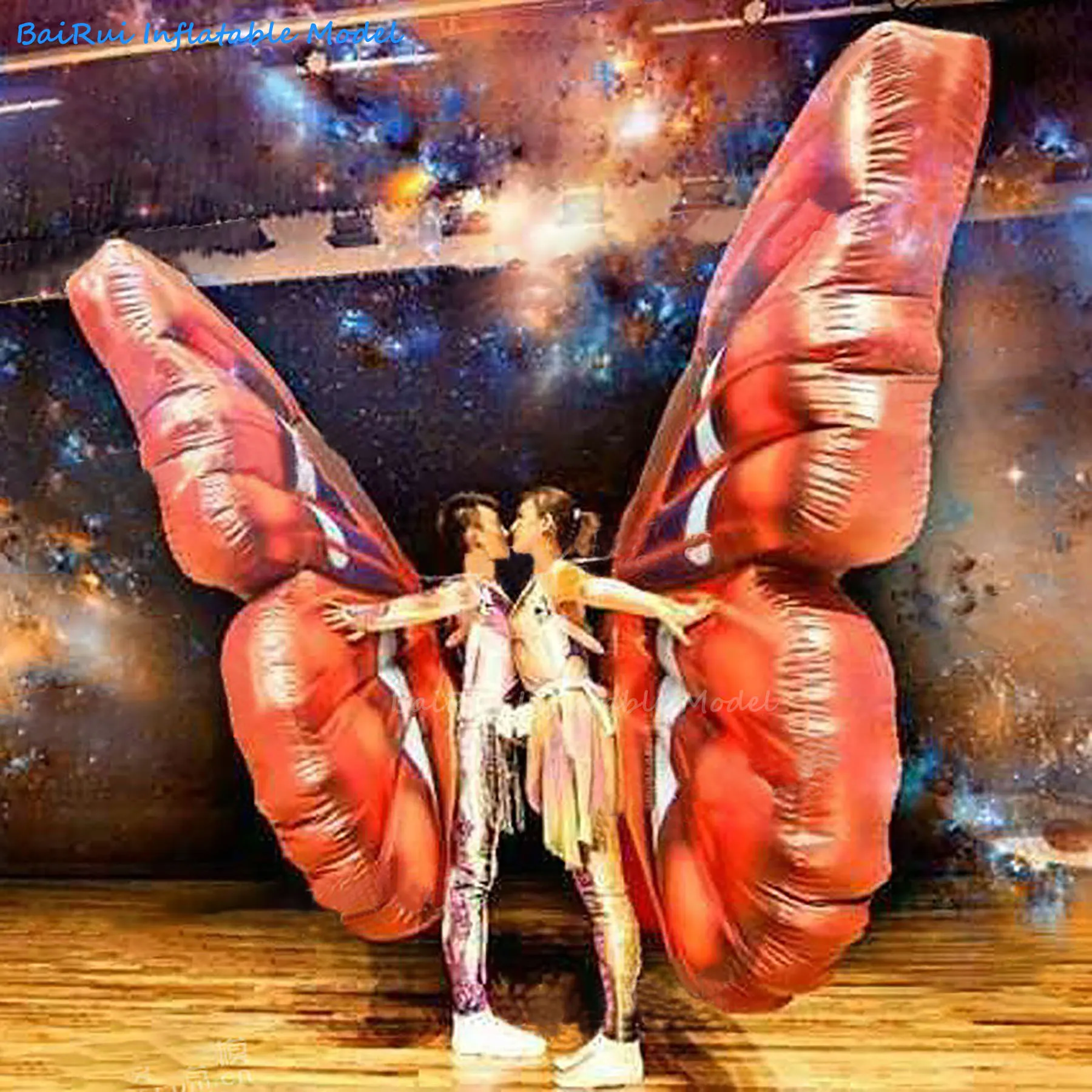 Riesige Aufblasbare Schmetterlingsflügel mit Luftblasfunktion für Nachtclub-Paraden, Aufführungen, Halloween, Erwachsenen-Cosplay-Kostüm und Werbeprop – Detail 7
