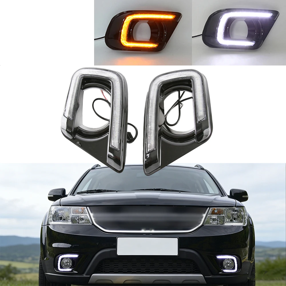 

Светодиодные дневные ходовые огни (DRL) и противотуманные фары белого и желтого цвета для Dodge Journey 2013-2017 годов