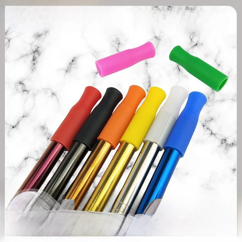 food-grade-silicone-straw-stainless-steel-anti-scalding-silicone-cap-6mm-tube-baby-feeding-kitchen-baking-tools-cooking-utensils