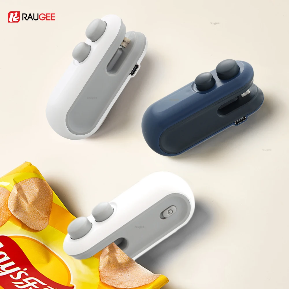 

Мини-термозапайщик для пакетов, портативный ручной упаковщик для пластиковых пакетов с едой, клипса-зажим для упаковки продуктов, термозапайщик для пакетов.