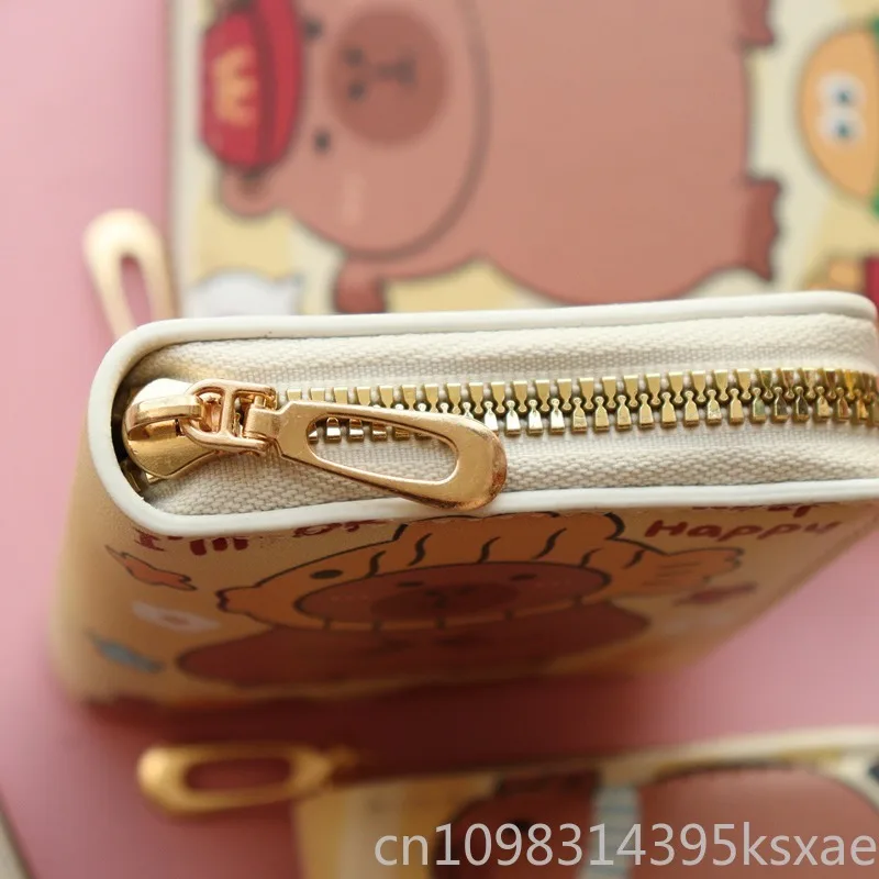 Disney Mickey Mouse Short Wallet for Women Girls College Students Zipper Coin Purse Card Holder Cartoon Anime Design