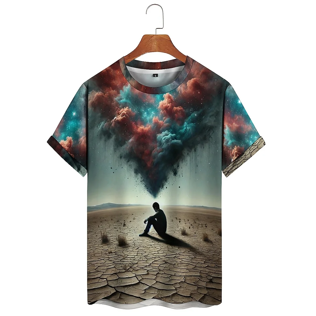 

Men's Loose Workout & Running 3D Printed Short-Sleeve T-Shirt - Daily Outing, Printed Shirt