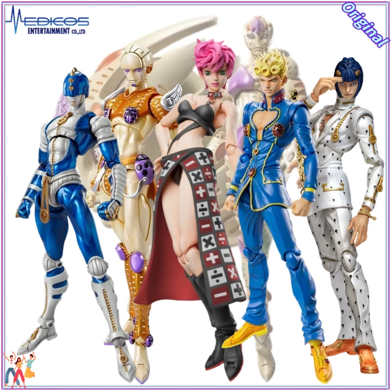 MEDICOS-E SUPER ACTION STATUE JoJo's Bizarre Adventure: Golden Wind Giorno Giovanna/Abagold/ Bruno Buccellati/STICKY FINGERS Toy