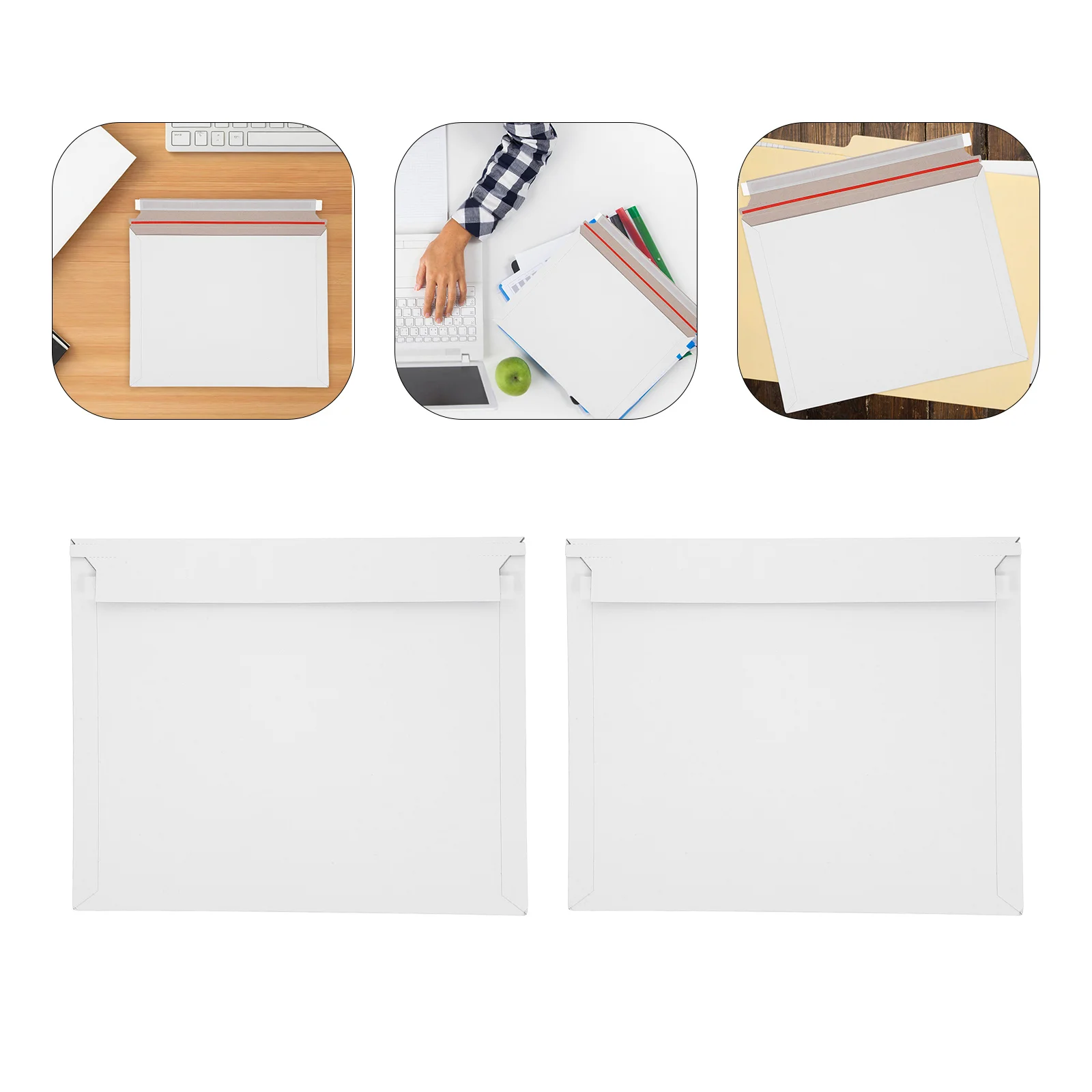 

20pcs Document Mailers Rigid Waterproof Flat Envelopes For Shipping Art Prints Photos Certificates Documents Small Packaging