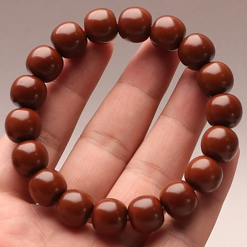 

Wild Monkey Walnut Carved Brush OldShaped Bead Bracelet Crafts Pulp Jadified Finished Buddha Beads