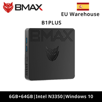 BMAX Mini PC B1 Plus Windows 10 Pro Intel Celeron N3350 6GB 64GB Base Frequency 1.6GHz Dual Band WIFI USB 3.0 x2  Pocket Mini PC