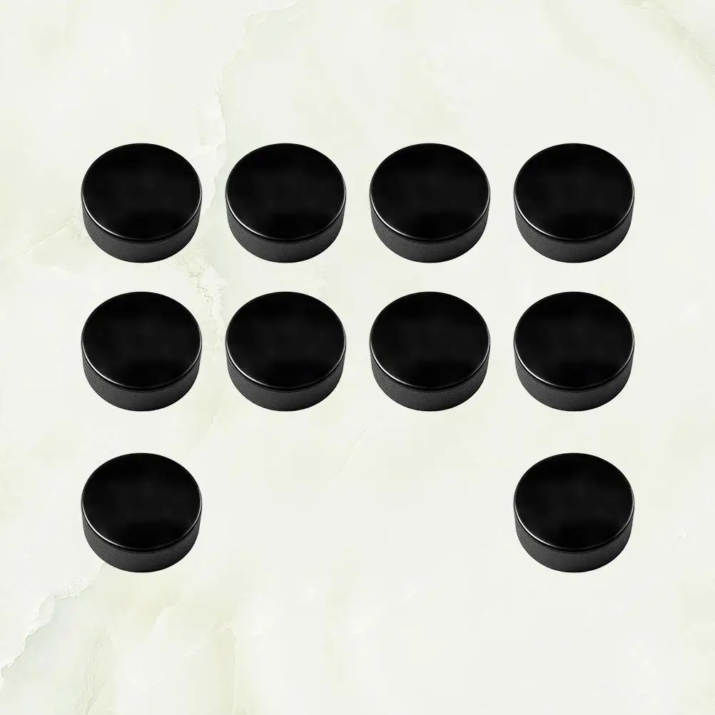 

10pcs Ice Professional Hockey For Game High Quality Vulcanized Rubber Durable Smooth Flat Game Sports Supplies