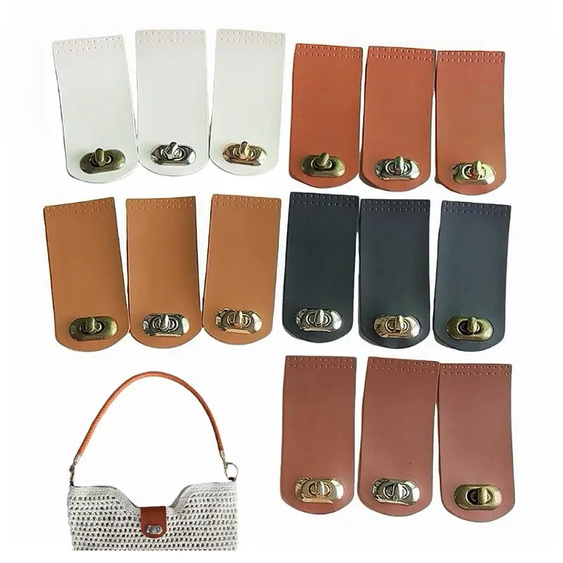 Handmade Crochet Purse Leather Snap Closure Buckle for DIY Bag Secure Sewing and Accessories Kit