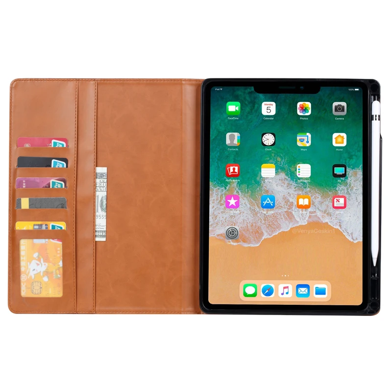 For iPad 10.9 2022 Case 10.9 Flip Leather Book Case With Cards Slot Stand Cover For iPad 10th Generation 10.9 inch