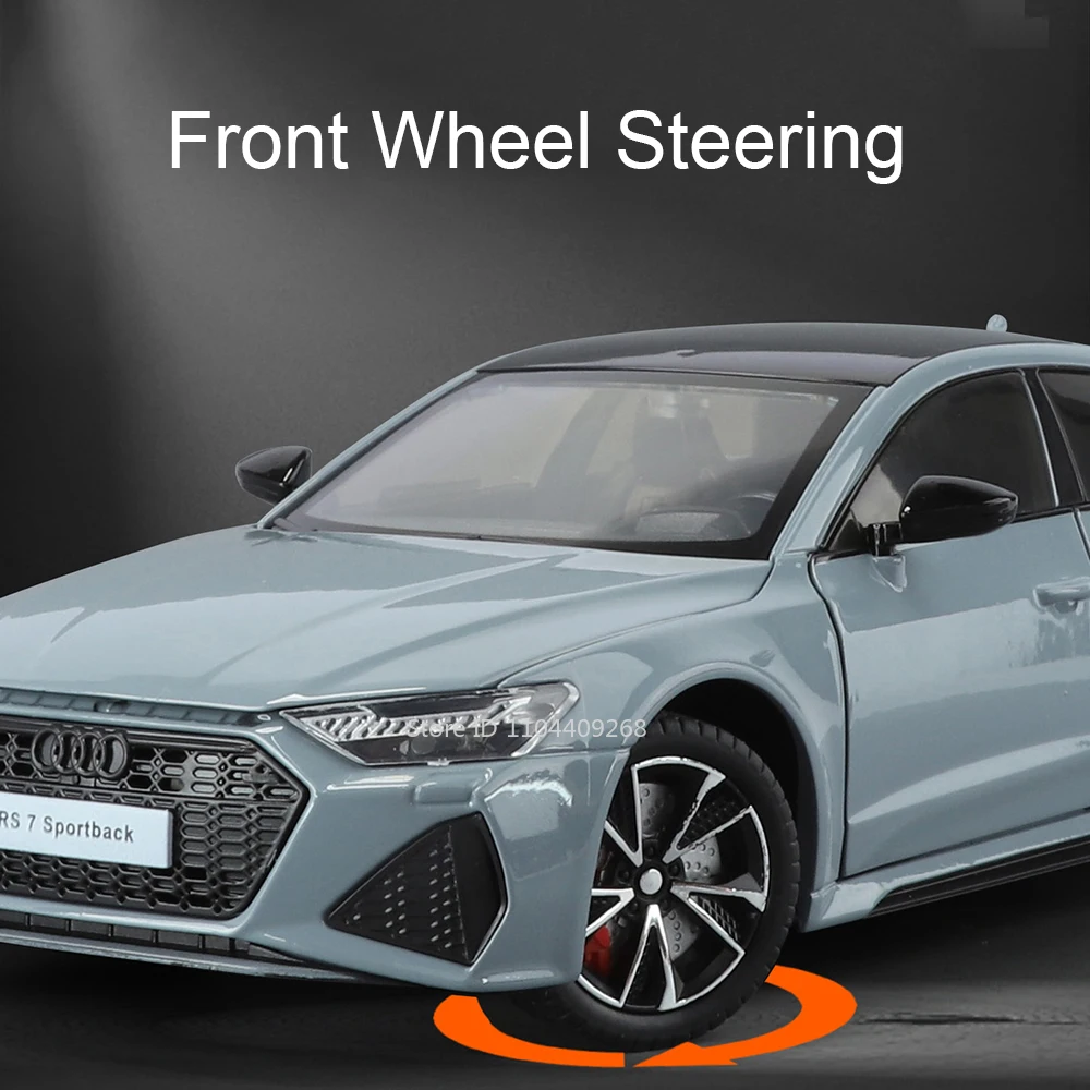 1:24 Schaal RS7 Q5 Speelgoed Sportwagen Model Speelgoed Diecast Legering Trek Muziek Licht Simulatie Voertuig Speelgoed voor Kinderen Verjaardagscadeautjes