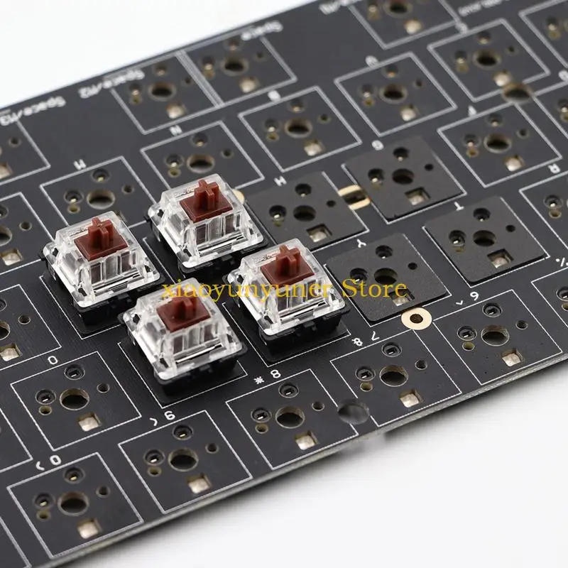 P9JB Poron Under Axises Pads Foam Material Shaft Pad Single Switch Positioning Board Foot Pad for Mechanical Keyboard 120PCS