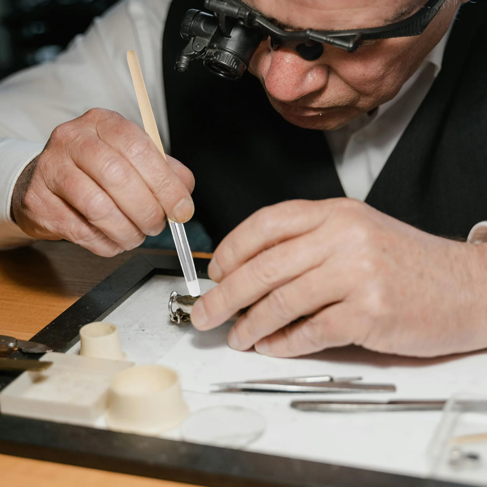 5 шт., палочки для циферблата, пластиковые средства для удаления царапин для часовщика, набор инструментов для прецизионной чистки, ручка для ремонта часов, средство для удаления царапин