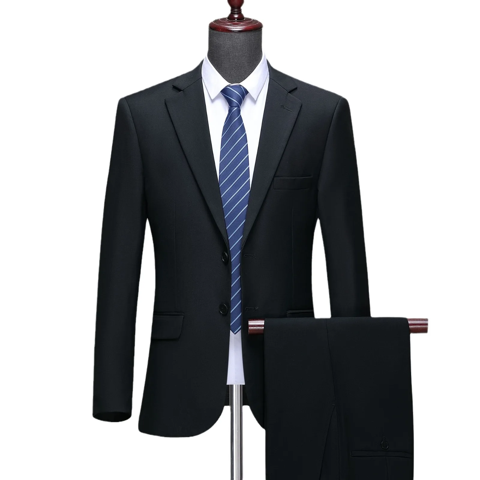 Mens Suits (Blazer+ Pants) Fashion Business Casual Slim-fit Formal Dress Banquet Work British Style Evening Dress Suit