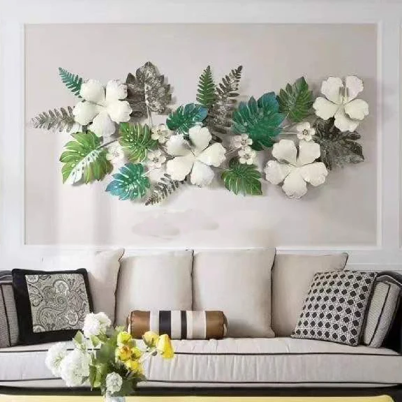 

150x66cm Perfect Details Indoor Flower Shape Wall Hanging Decor Home Large Metal Wall Decor for Living Room