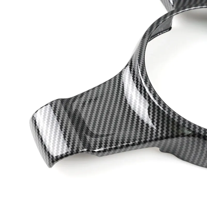 ABS Carbon Fiber Texture Car Inner Steering Wheel Protective Cover Trim For Porsche Cayenne 2011 2012 2013 2014 2015 2016 2017