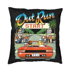 Classic Arcade Out Run Cushion Cover For Sofa Home Decorative Video Game Square Throw Pillow Case Living Room Decoration