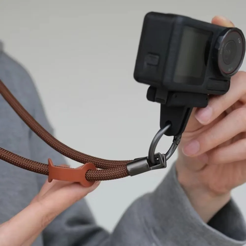 Braided Fabric Camera Anti-Loss Neck Strap Action Camera Lanyard for DJI Action 5 Pro/4/3 Insta360 Series