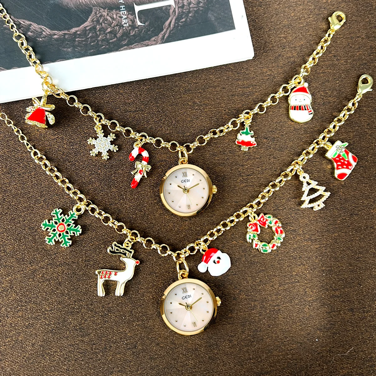 

Christmas Bracelet Style Exquisite And Fashionable Quartz Watch, Women'S Light Luxury Student High-Value Women'S Watch