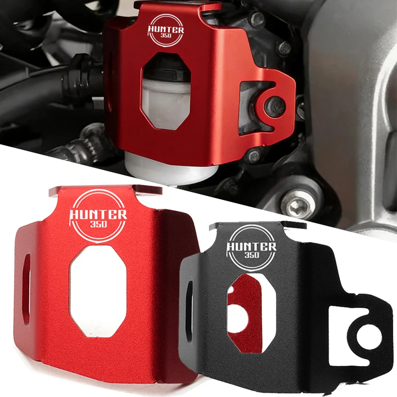 

Motorcycle CNC Aluminum Rear Brake Fluid Reservoir Guard Protective Cover Cap For Royal Enfield Hunter 350 Hunter350 2025 2026
