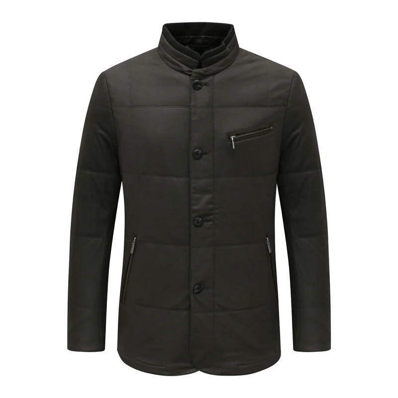 

KL204 Высококачественная осенне-зимняя мужская хлопковая куртка, повседневная теплая, с прямыми пуговицами, уютная, модная, деловая, повседневная