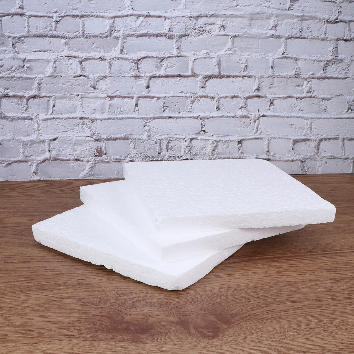 18Pcs Foam Bricks White Middle Low Density Pads for Shipping Cushioning and Box Filling Block Sheets Boards