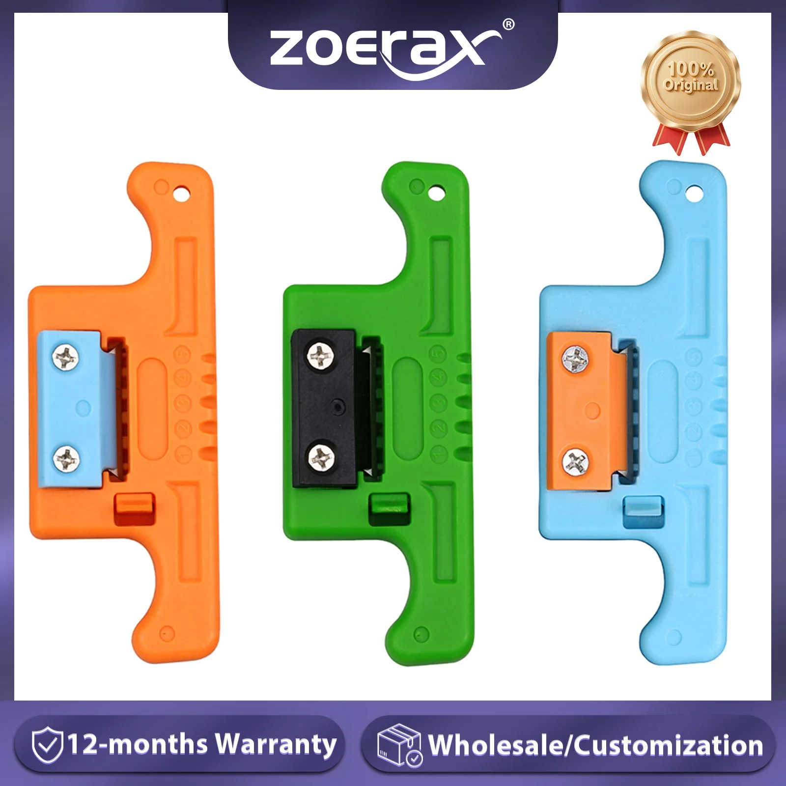 ZoeRax FTTH Fiber Optic Stripping Tool MSAT5 Loose Buffer Tube Stripper and AUA-05 Access Tool for 1.9-3.0mm Fiber Cables
