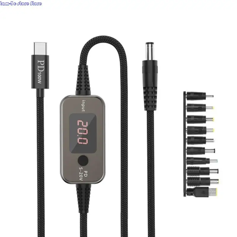 

D0UA PD100W Тип C в DC5.5x2,1 мм Power Cable 10 Советы Советы Советы Регулируем