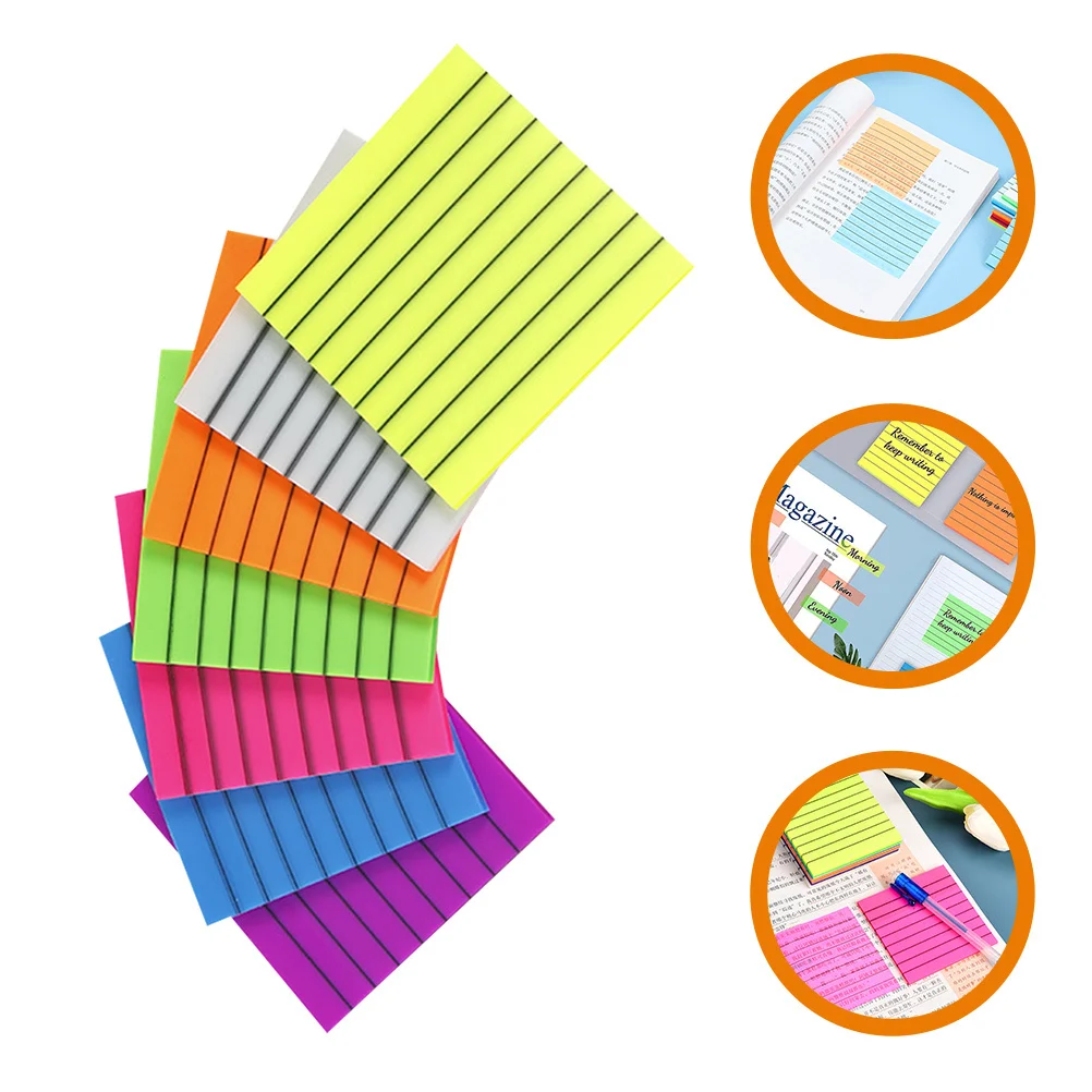 Taccuini memo semitrasparenti portatili per scrittura impermeabile per adesivi per appunti compatti per uso domestico in ufficio
