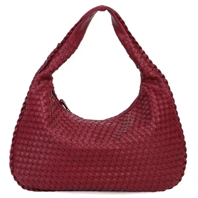 Everday-Bolso de mano tejido de cuero Pu para mujer, bandolera de diseñador de lujo, bolso de hombro de viaje ligero de alta calidad