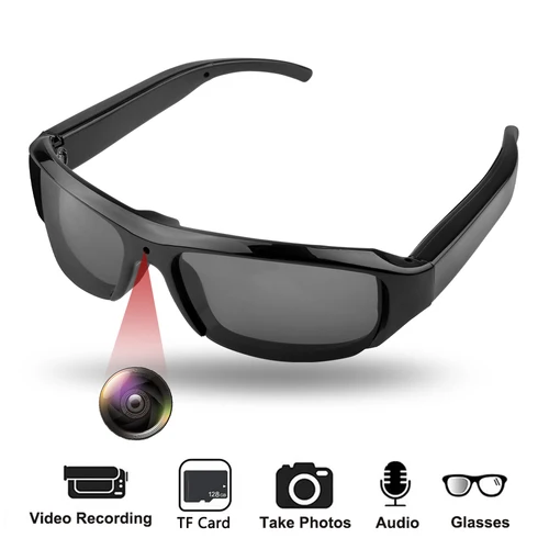 Imagen 2 del producto Nuevo HD 1080P Mini gafas cámara grabadora de vídeo gafas de sol portátiles cámara portátil deportes al aire libre DV DVR videocámara de vigilancia