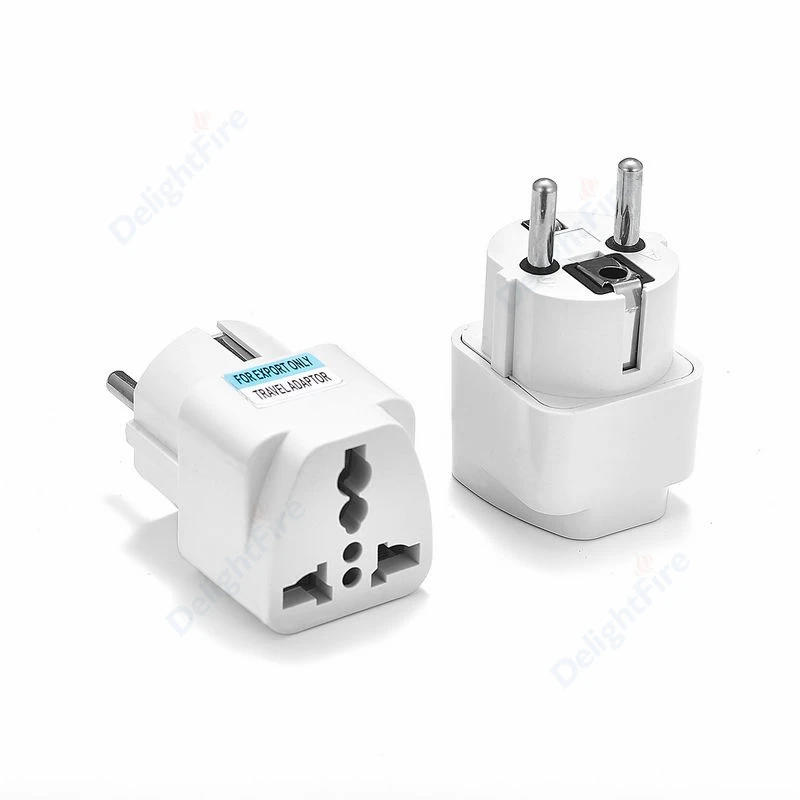 1pcs EU Plug Electrical Adapter Universal Power Soclet AC Outlet Converter US To EU Korea Spain France Russia AC Power Adapter