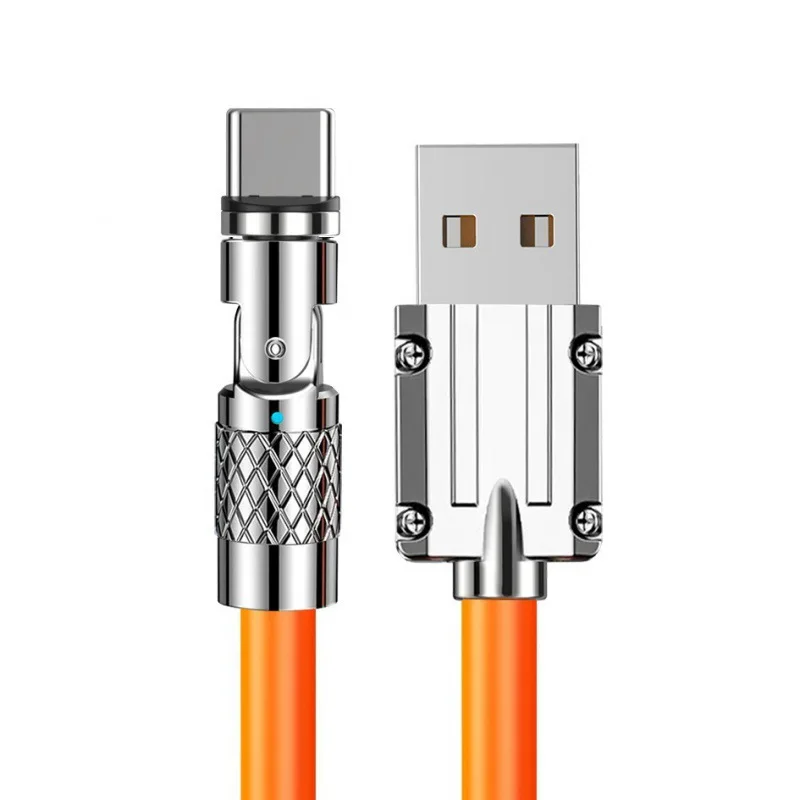 120W 7A 540 Degree Universal Rotating Data Cable  360 Degree 180 Degree Lbow Machine Cable For Huawei Samsung Xiaomi