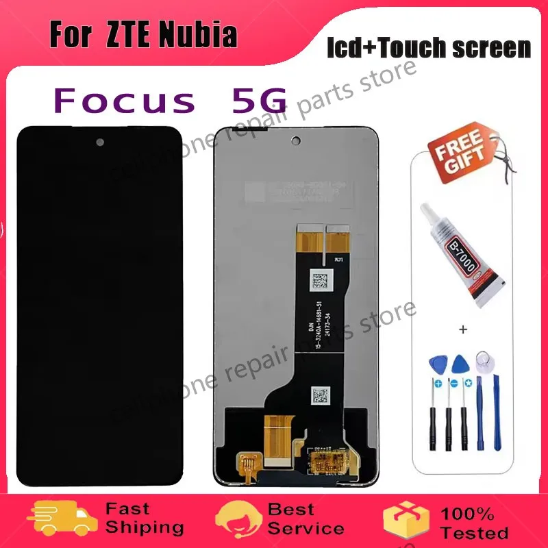 Ori Tested For ZTE Nubia Focus 5G LCD Display Touch Screen Digitizer Assembly Repair For ZTE Nubia Focus Pro 5G Z2351N LCD