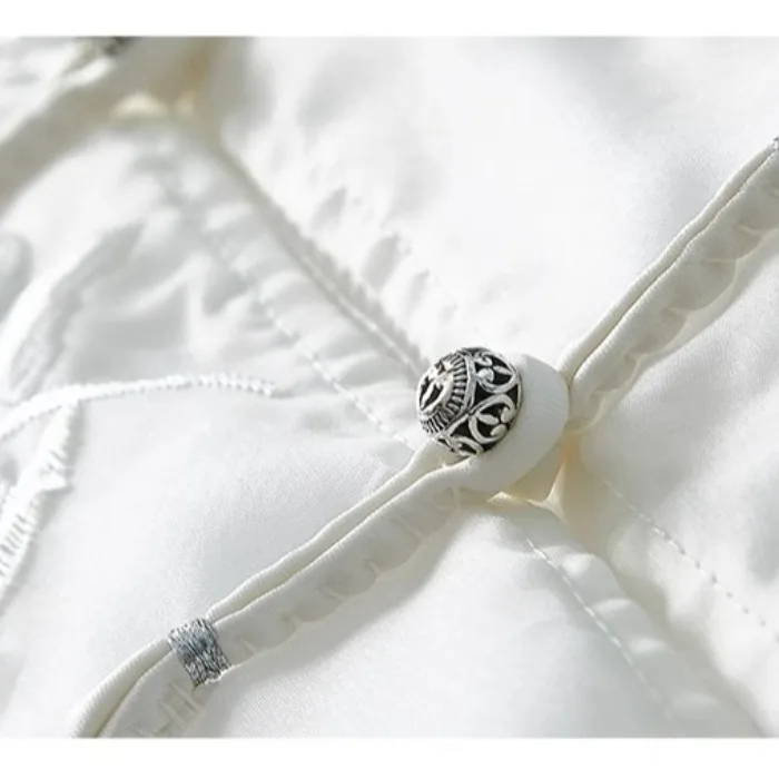 الأزهار المطرزة الجاكار الشيفون سترة المرأة الرجعية الصينية خمر العرقية نمط بلوزات بلا اكمام المتضخم