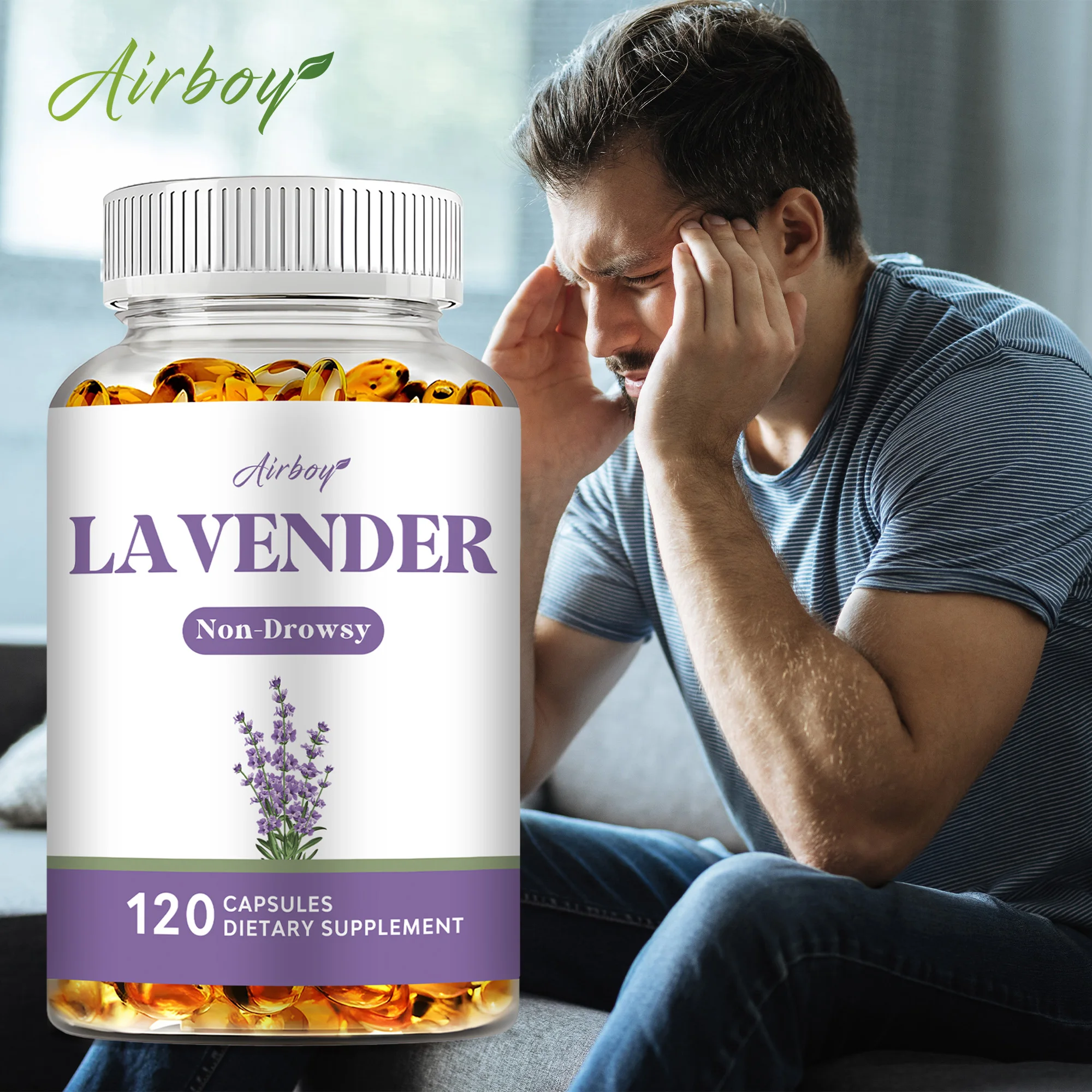 

Лавандовые капсулы — успокаивающие, расслабляют, снимают стресс и улучшают качество сна — 120 капсул