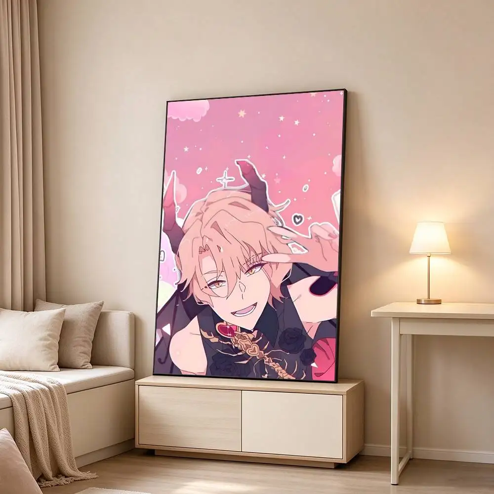 Obey Me Otome D-Dating  Poster High Quality Dorm Living Room Aesthetic Wall Decoration Painting Stickers Gift