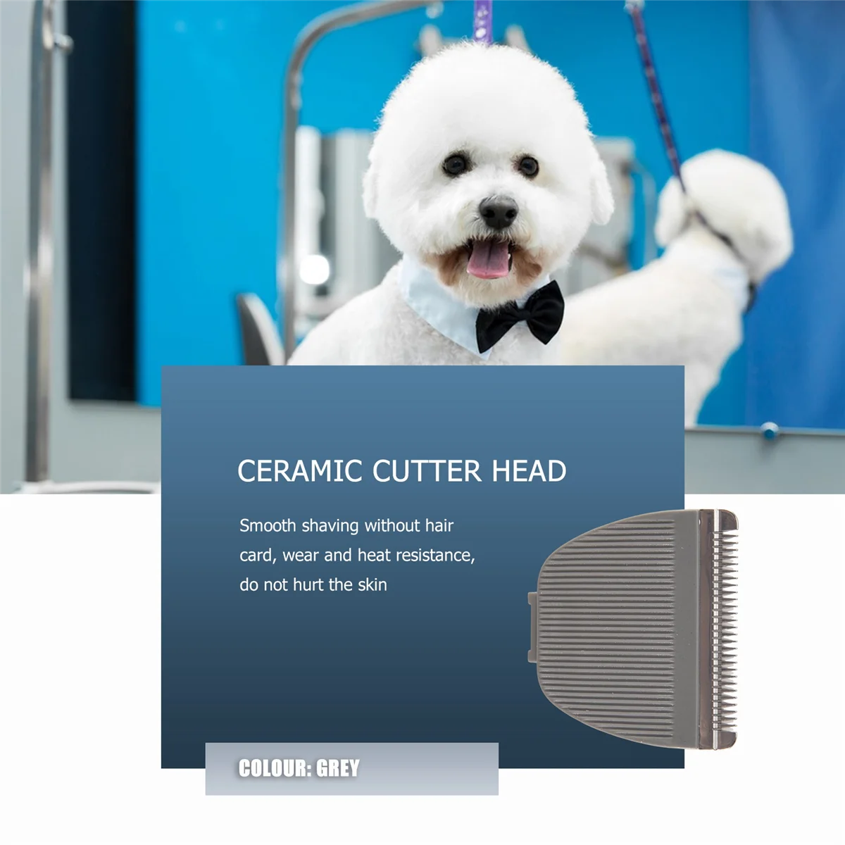 Lâmina de substituição para máquina de cortar cabelo A02V-2 peças para Codos CP-6800 KP-3000 CP-5500, cinza