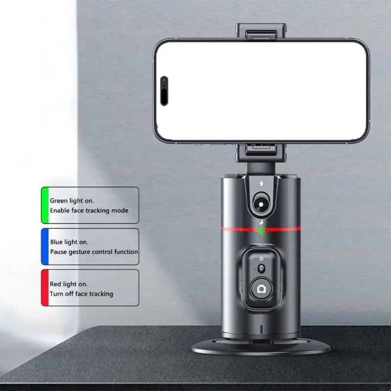 

Rotating Phone Camera Stand for Live with Phone Clip 1/4'' Thread Rechargeable