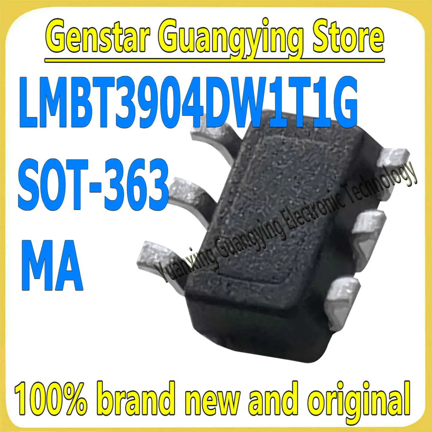 (50 pieces) LMBT3904DW1T1G LMBT3904DW1 LMBT3904 Marked: MA SOT-363 40V 200mA NPN transistor 100% brand new