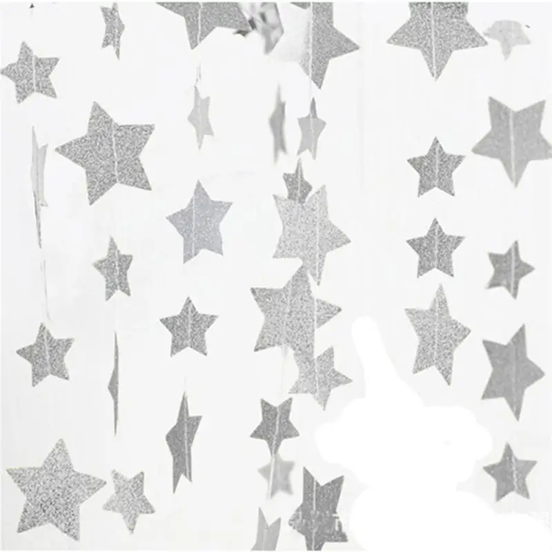 Star Moon Teto Pendurado Ornamento, EID Mubarak Swirl Banner, Ramadan Kareem Decoração para Casa, Fontes do Partido Muçulmano Islã