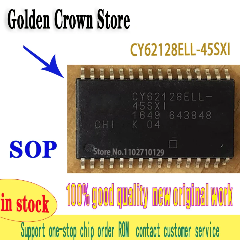 10-50pcs//LOT CY62128ELL-45SXI CY62128ELL-45SXIT SOP-32 IC SRAM 1MBIT PARALLEL SOIC-32 100%   New and Original In Stock