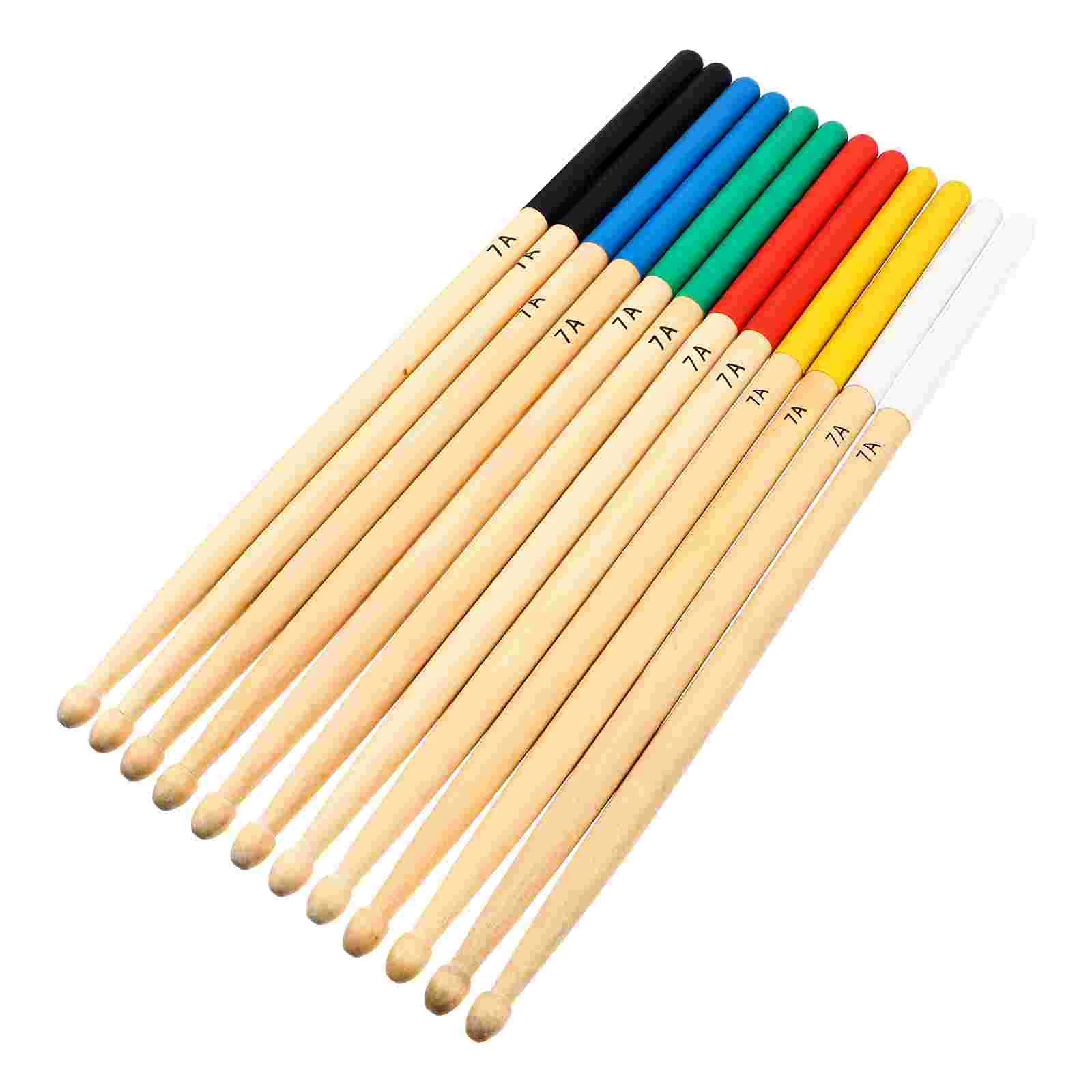 

6 Pairs Drum Stick Drumsticks Durable Major Practical Percussion Supply Wood Tool Toddler