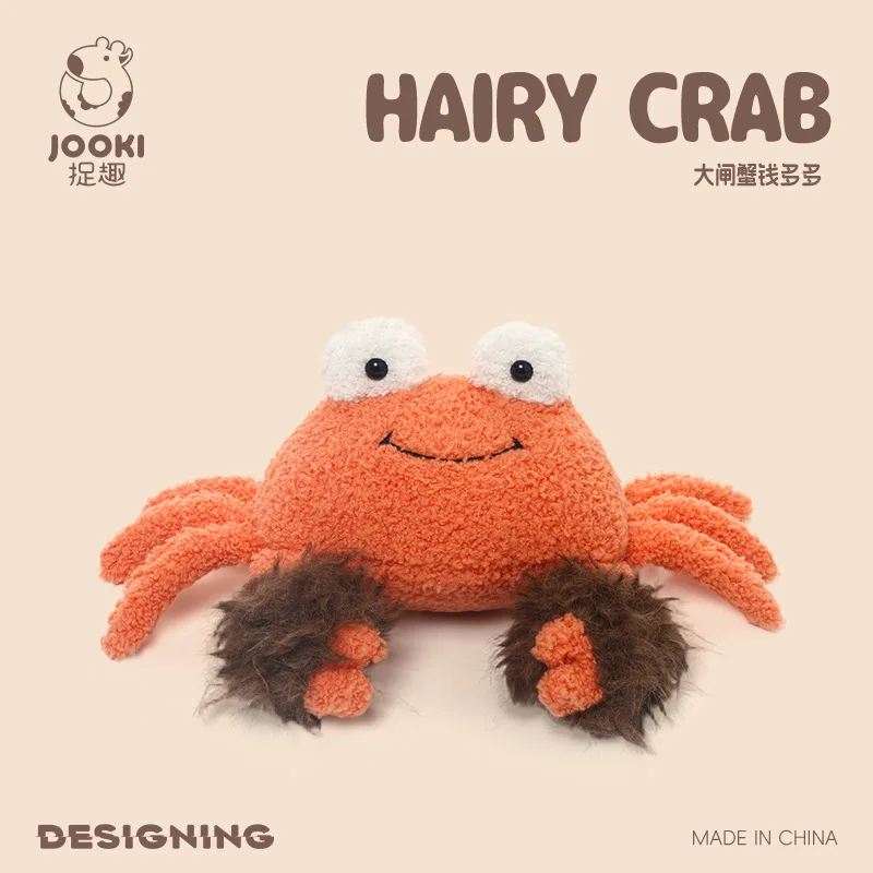 

Zhuoqu Hairy Crab Plush Pillow Doll - Cute Stuffed Crab Toy Ultra-Soft Sleeping Companion and Adorable Birthday Gift for Girls