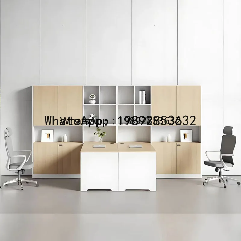 

DF Экологичная доска Стол и набор стульев для финансового персонала Менеджер с высоким шкафом для хранения Офисный стол для учета