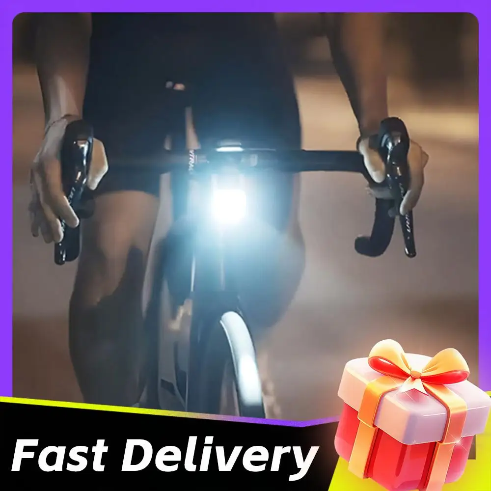 

Bike Headlight with Remote Control Hanging/Mountable Design Bike Front Light Type-C USB Rechargeable for Safe Night Cycling
