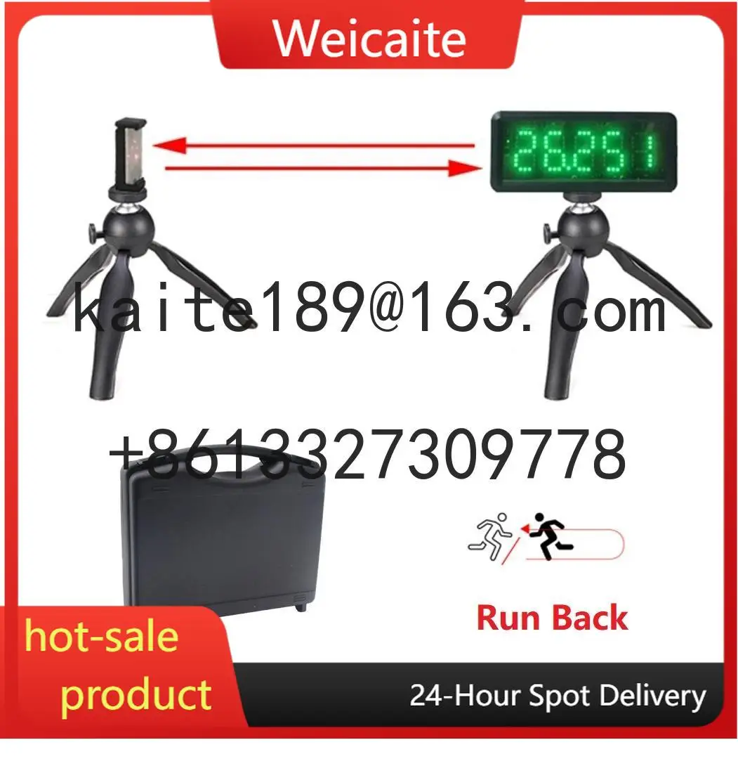 Elektronische Rennruhr mit eingebauter Batterie, USB-Aufladung, LED-Leichtathletik, kabelloser Laser-Timer für das Lauftraining einer Person