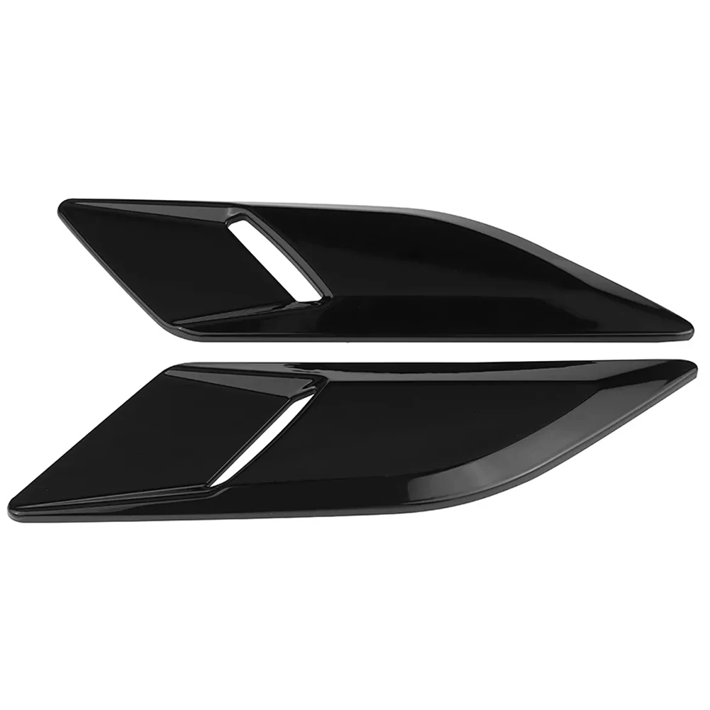 2 шт., декоративная крышка для выхода воздуха на капот, глянцевая черная автомобильная крышка для выхода воздуха на капот, декоративные чехлы для Range Rover Sport L494 14-18